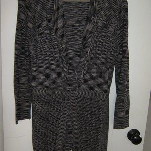 JNY Tie-Waste Grey Mix Sweater